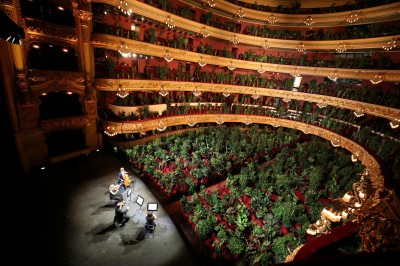 L'opera di Barcellona riapre con un concerto per le piante cover