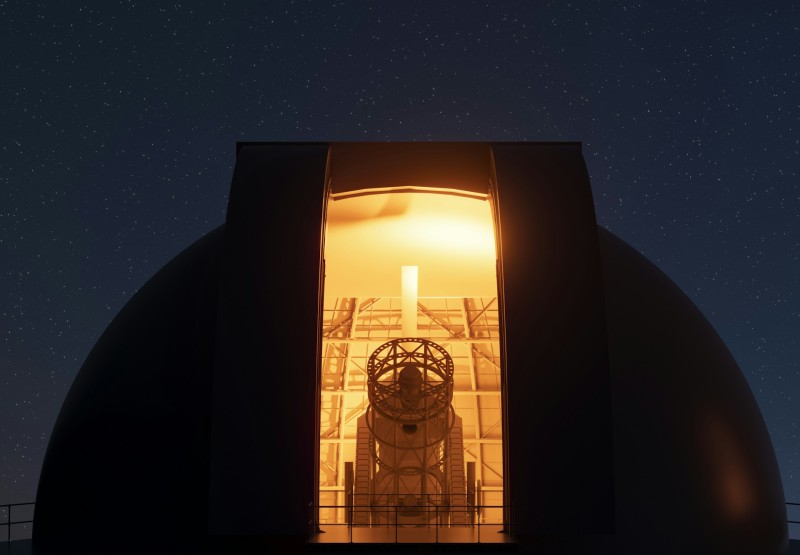 Seduti dentro un telescopio cover