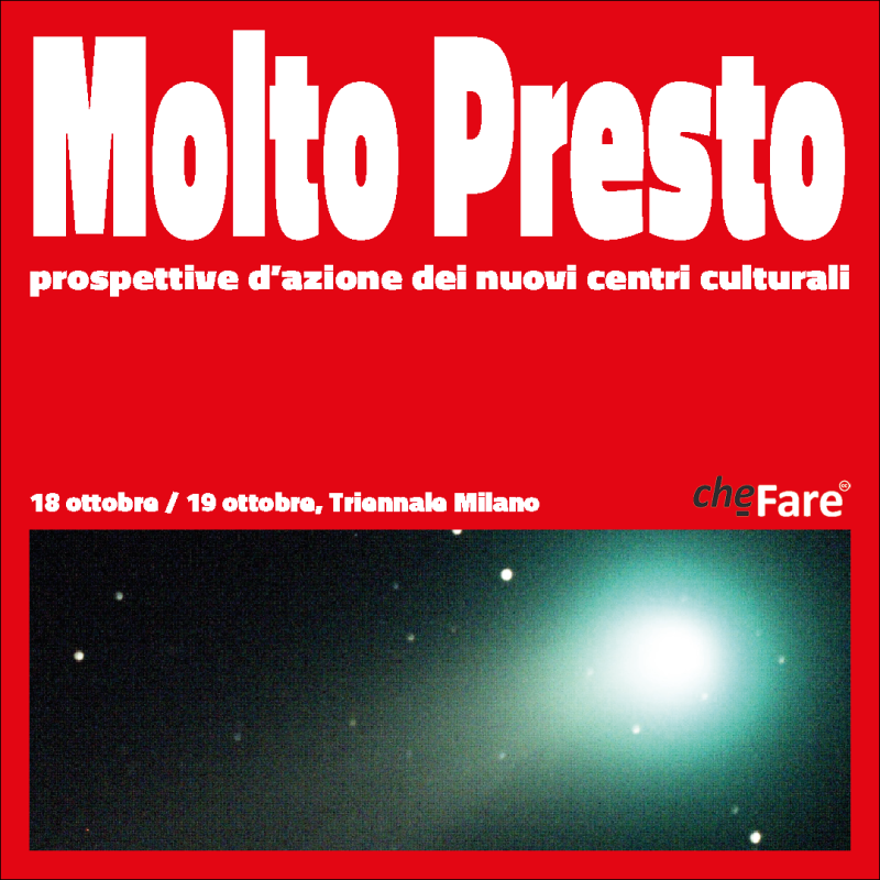 Molto Presto, 2 giorni in Triennale sulle prospettive d’azione dei nuovi centri culturali cover